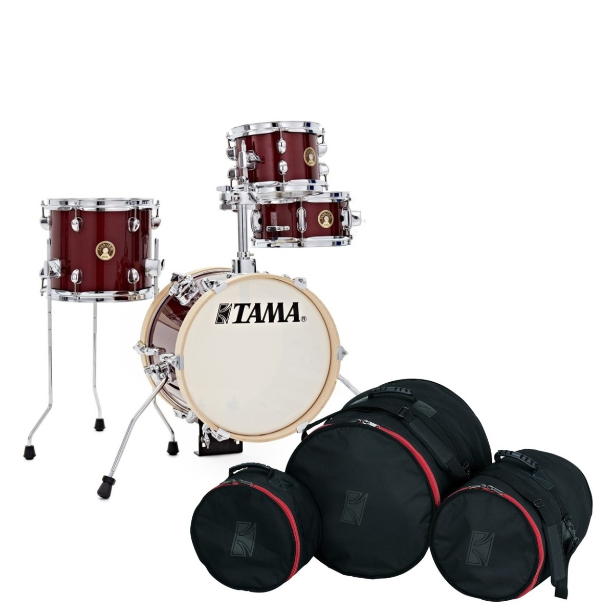 Tama Club-JAM 14" Flyer Shell Pack with Bag Set Candy Apple Mist