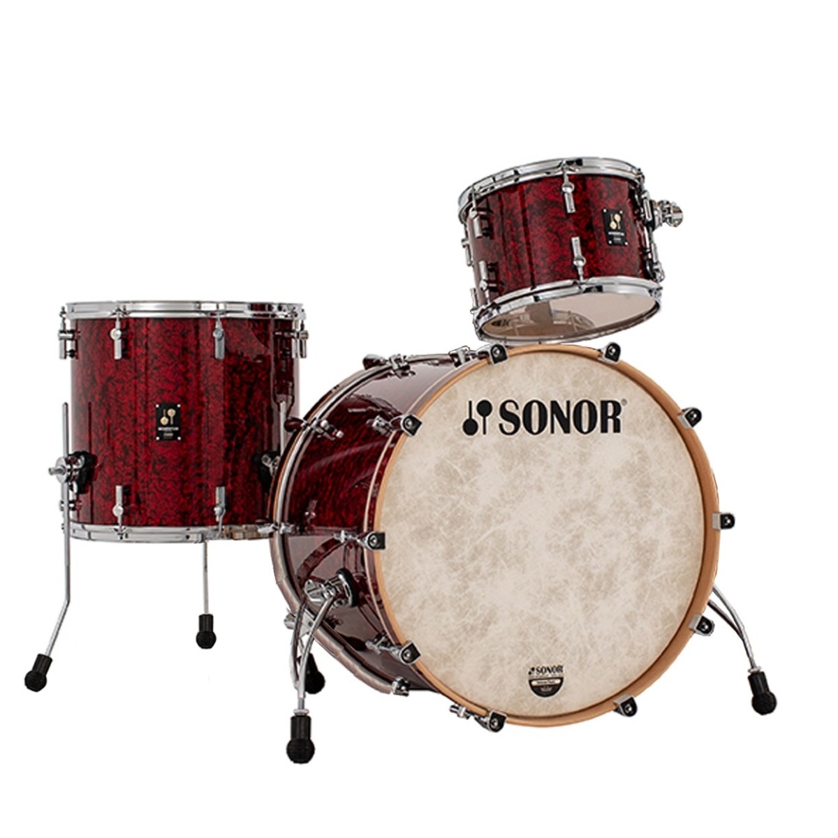 Sonor Momentum 22" 3pc Beech Shell Pack Red Pearl