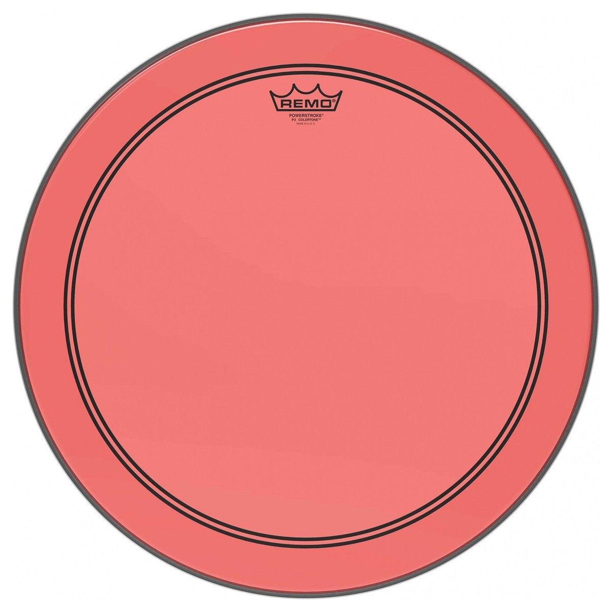 Remo Powerstroke 3 Colortone Red 22 Bass Drum Head