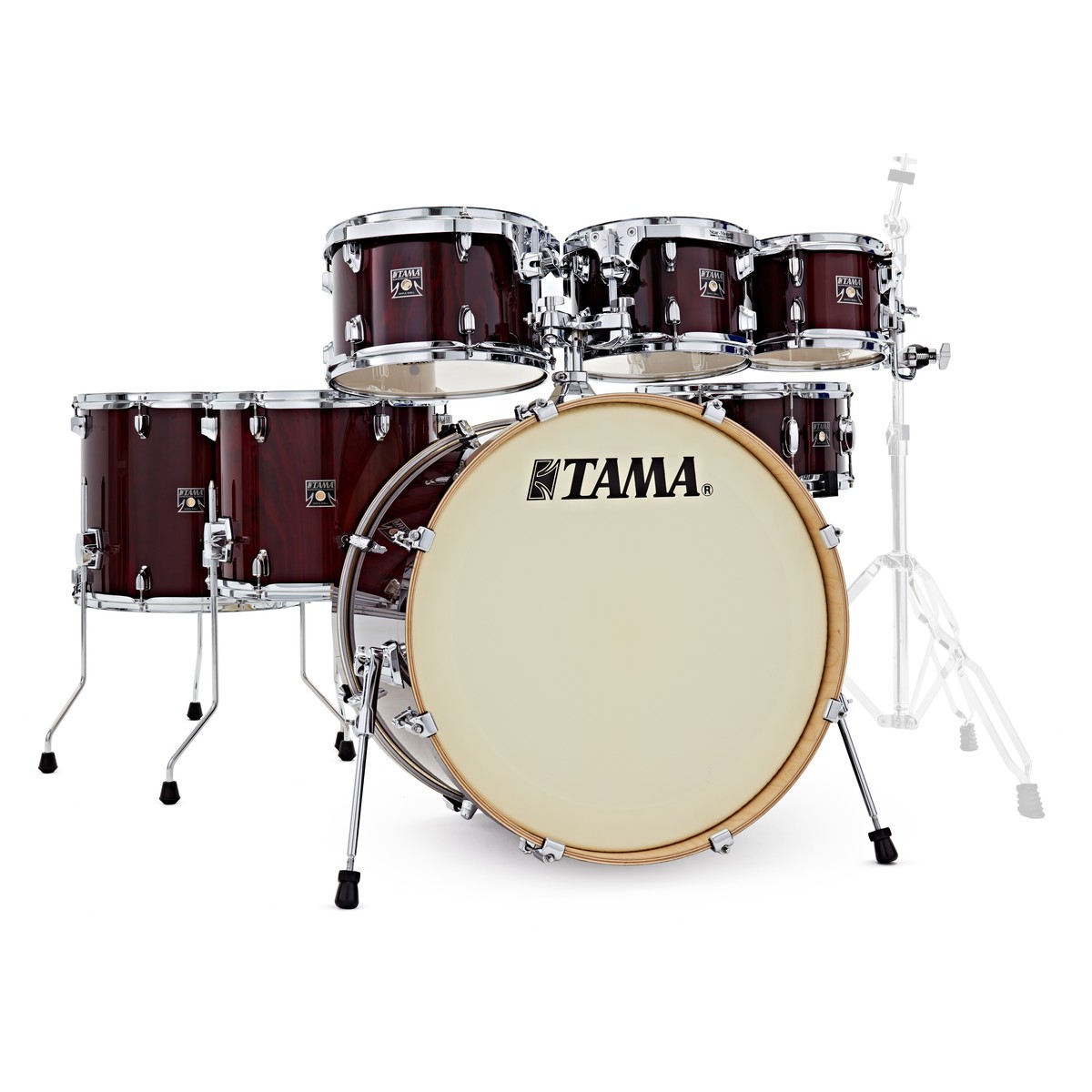 Tama Superstar Classic Exotix 22" 7pc Gloss Garnet Lacebark Pine