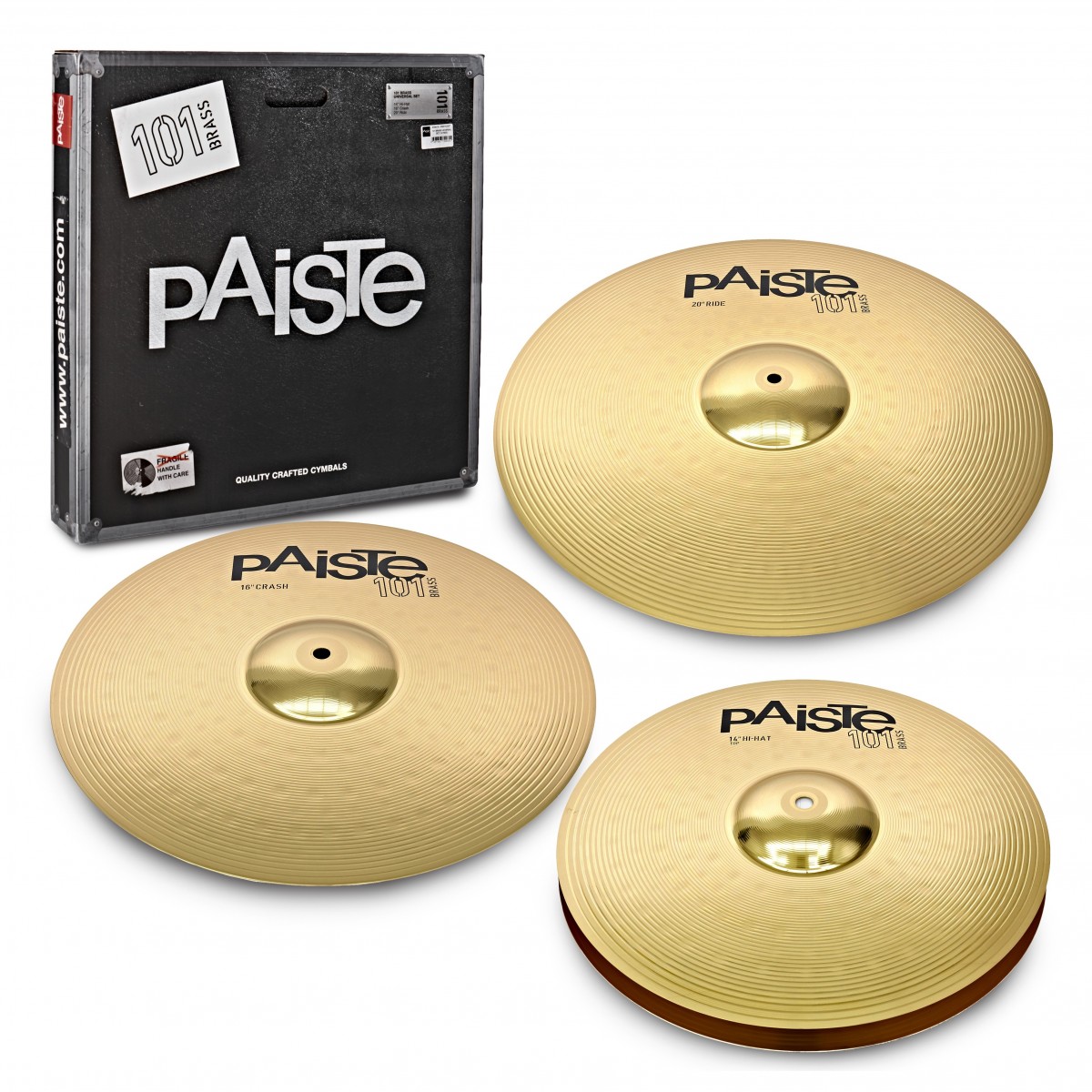 Paiste 101 Universal Brass Cymbal Pack