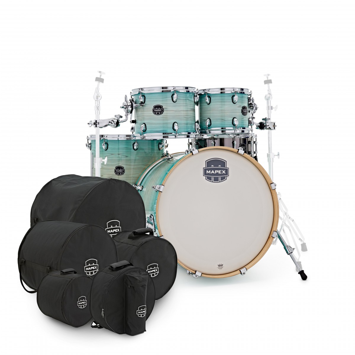 Mapex Armory 22 LA Fusion 5pc Shell Pack w/Bag Set Ultra Marine