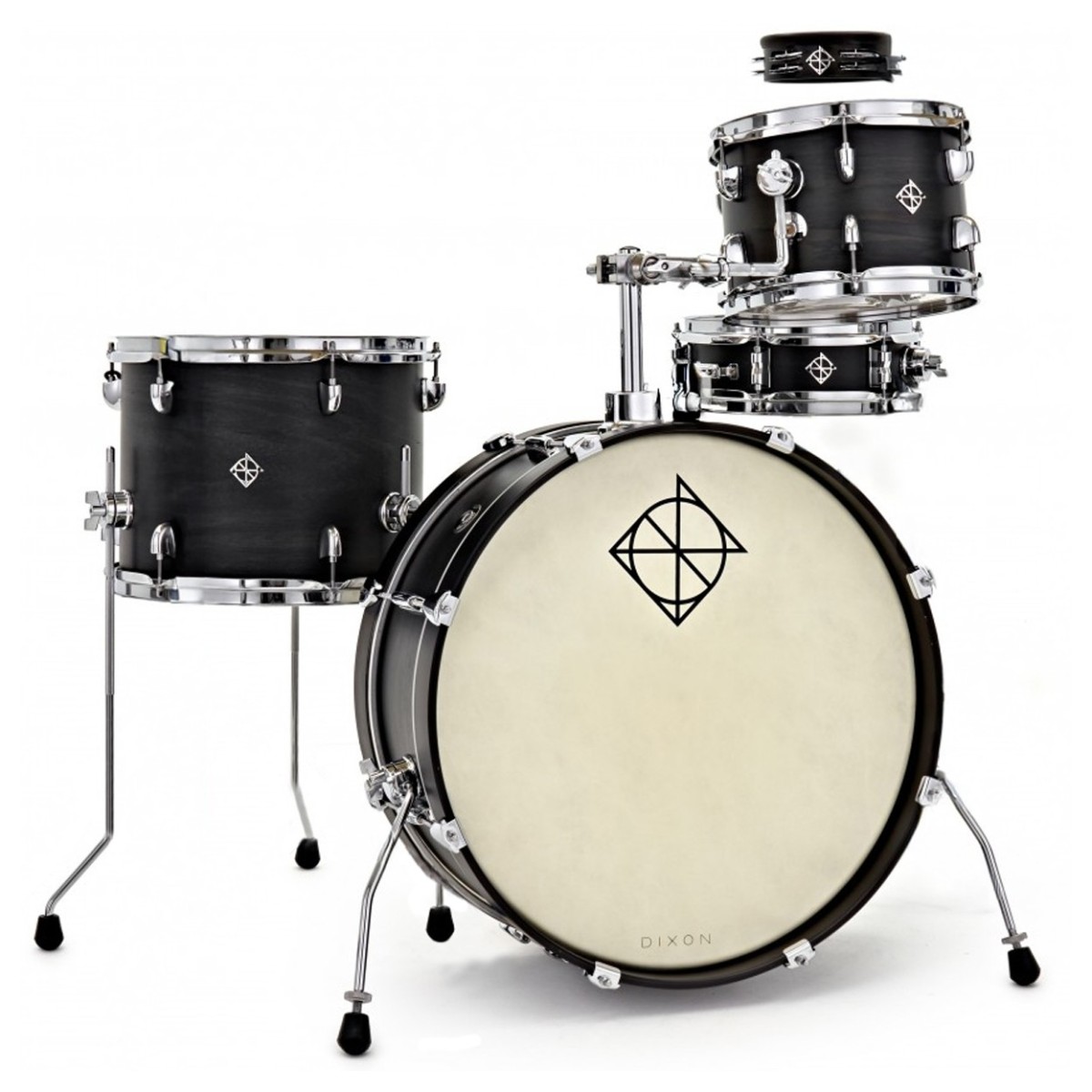 Dixon Drums Little Roomer 20 5pc Shell Pack Black Coal