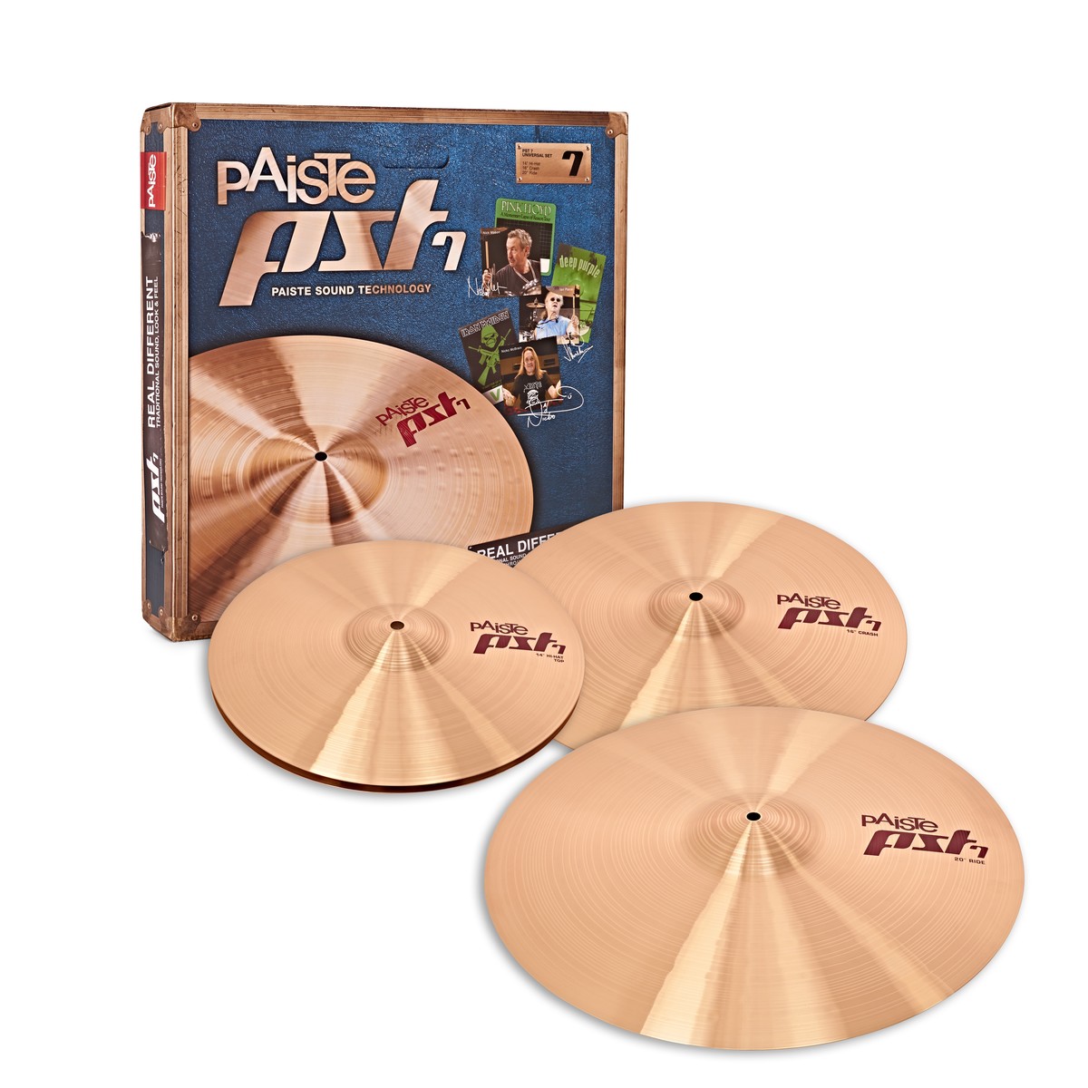 Paiste PST 7 14/16/20 Medium/Universal Cymbal Pack