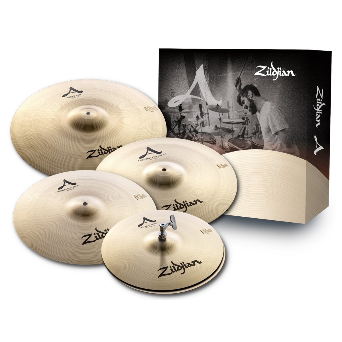 Zildjian A Cymbal Set with Free 18 Medium-Thin Crash