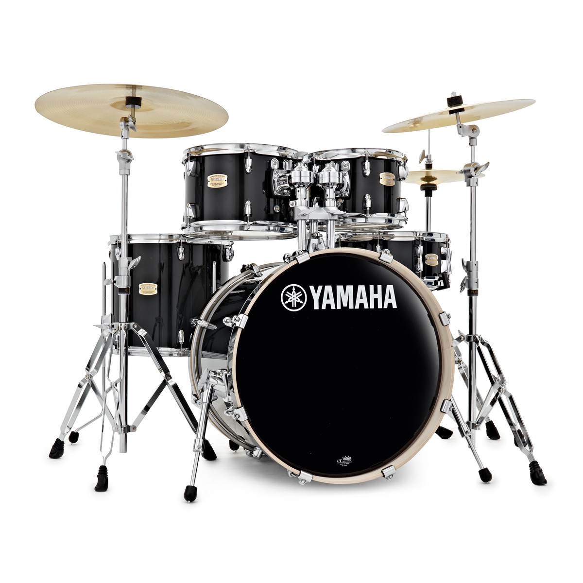 Yamaha Stage Custom Birch 20 5 Piece Drum Kit Raven Black