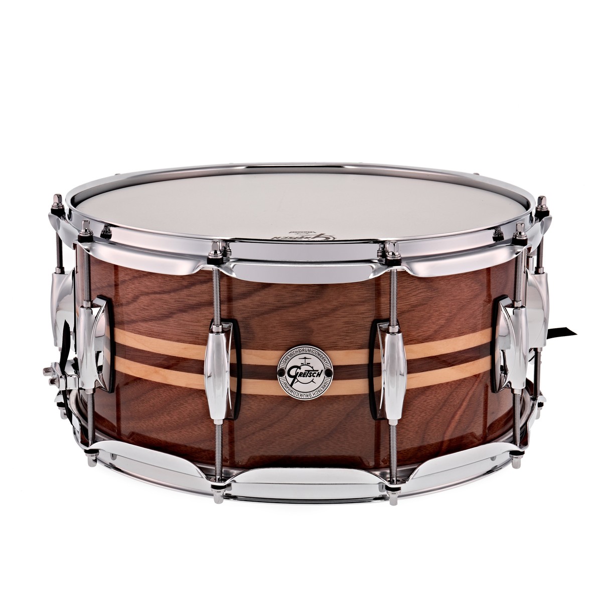Gretsch 14" x 6.5" Silver Series Snare Drum Walnut w/ Maple Inlay