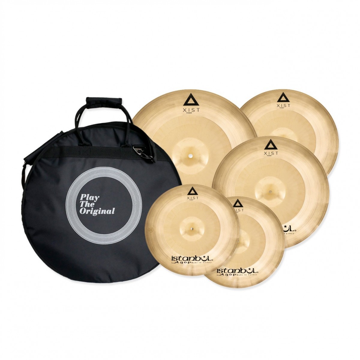 Istanbul Agop XIST Power Cymbal Set with Free 18 Crash & Bag