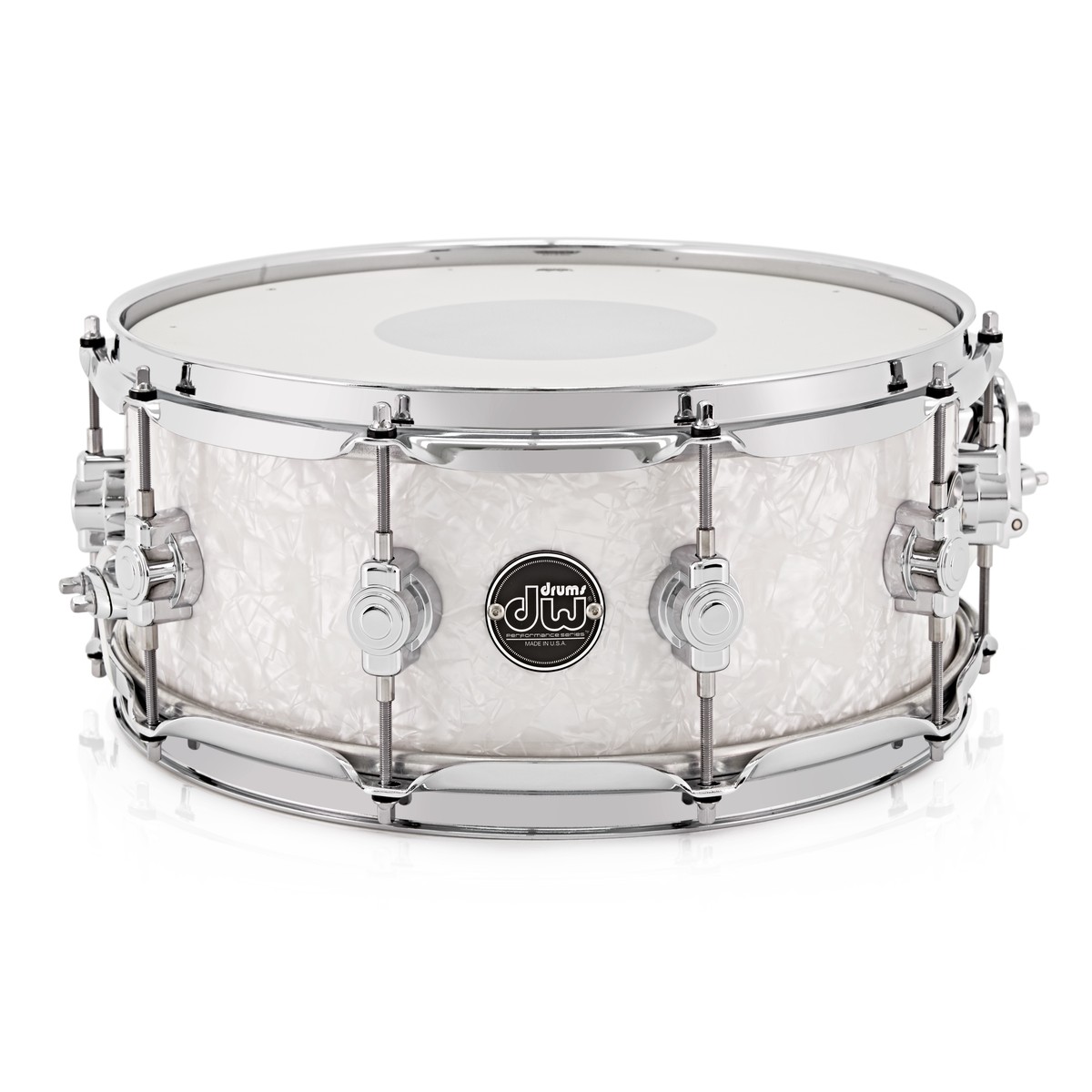 DW Drums Performance Series 14" x 5.5" Snare Drum White Marine
