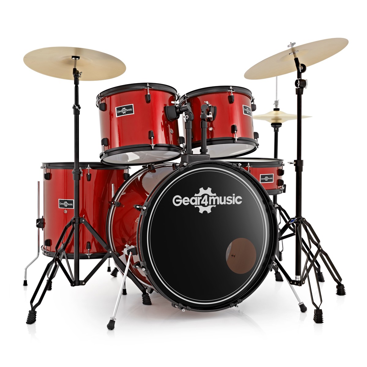 BDK-1+ Full Size Starter Drum Kit Red