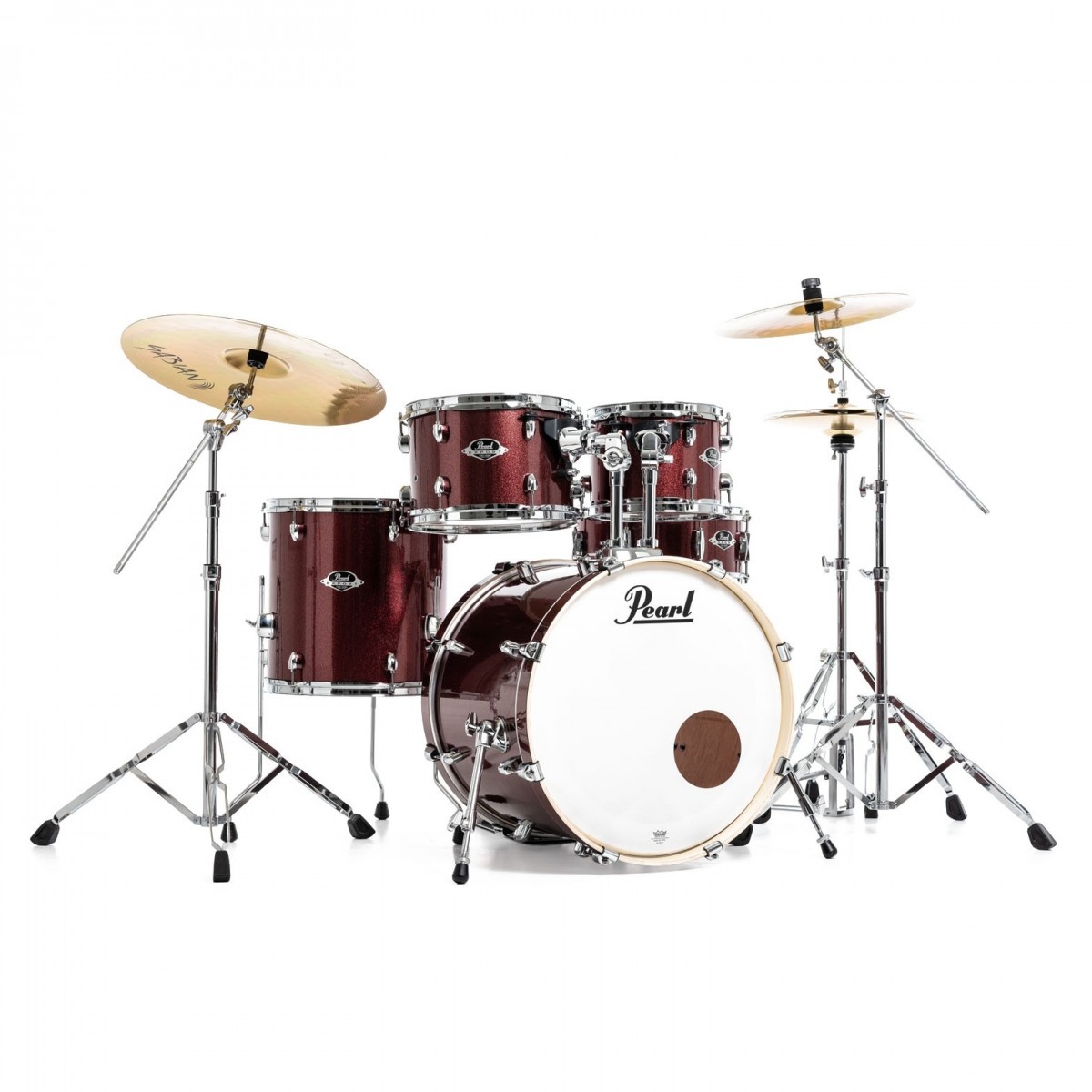 Pearl Export EXX 20" Fusion Drum Kit Black Cherry Glitter