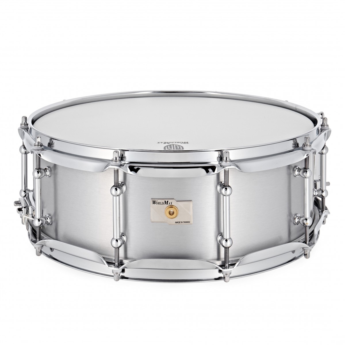WorldMax 14 x 5 Seamless Aluminum Snare Drum Chrome HW