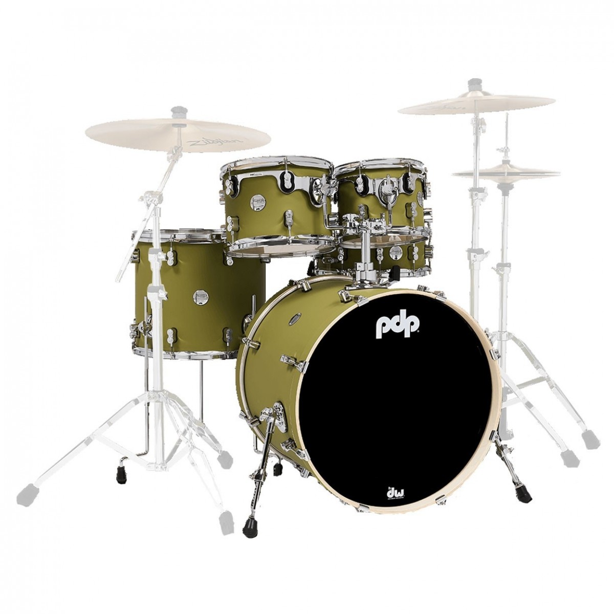 PDP Concept Maple 22" CM5 5pc Shell Pack Satin Olive
