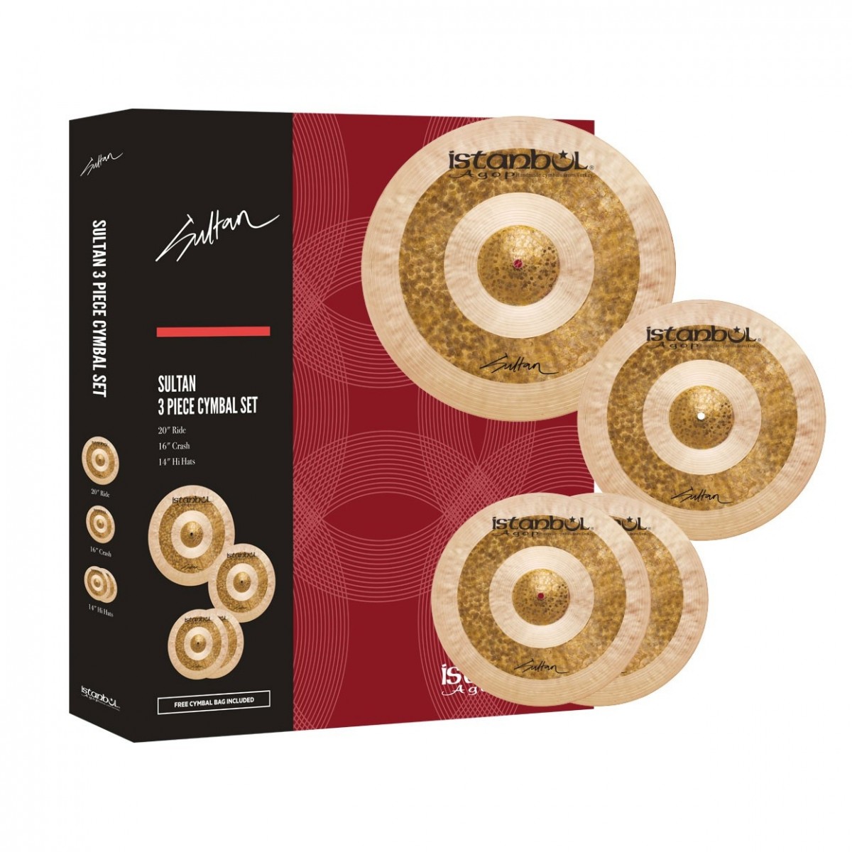 Istanbul Agop Sultan Cymbal Set w/Case - Image 3