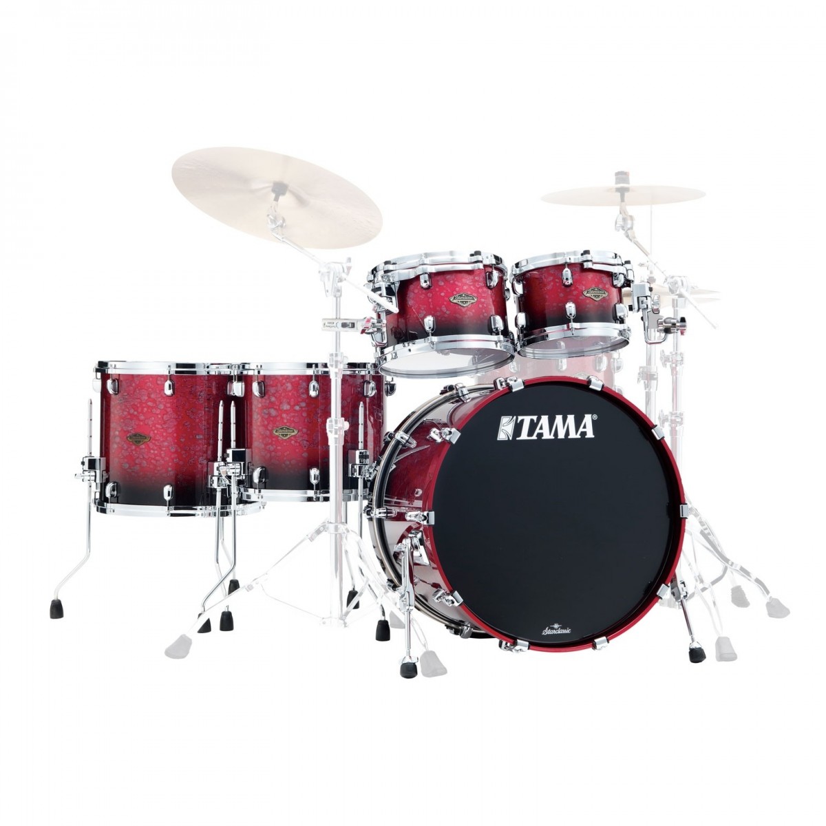 Tama Starclassic Walnut/Birch 5pc Shell Pack Molten Raspberry Fade