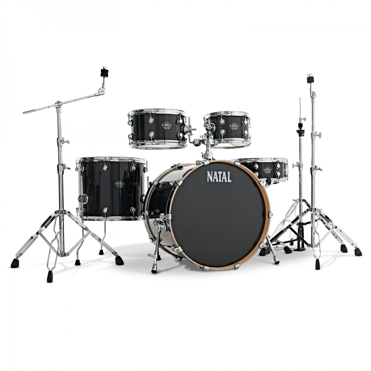 Natal Arcadia UFX 22 Am. Fusion 5pc Drum Kit Black Sparkle