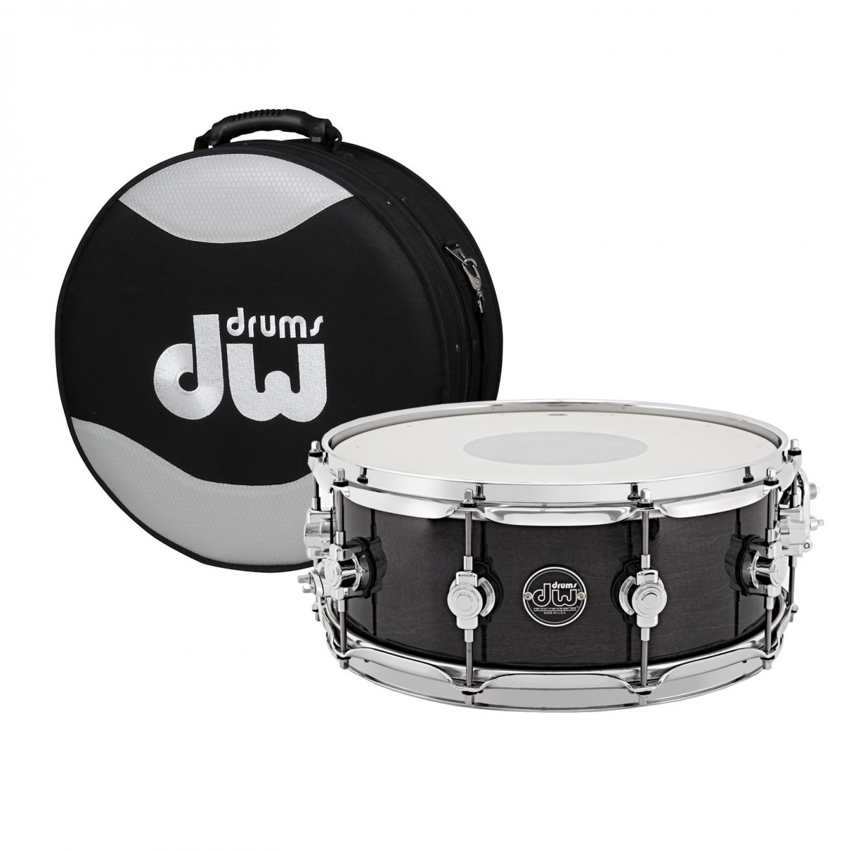 DW Drums Performance Series 14" x 6.5" Snare Drum Ebony Stain & Case