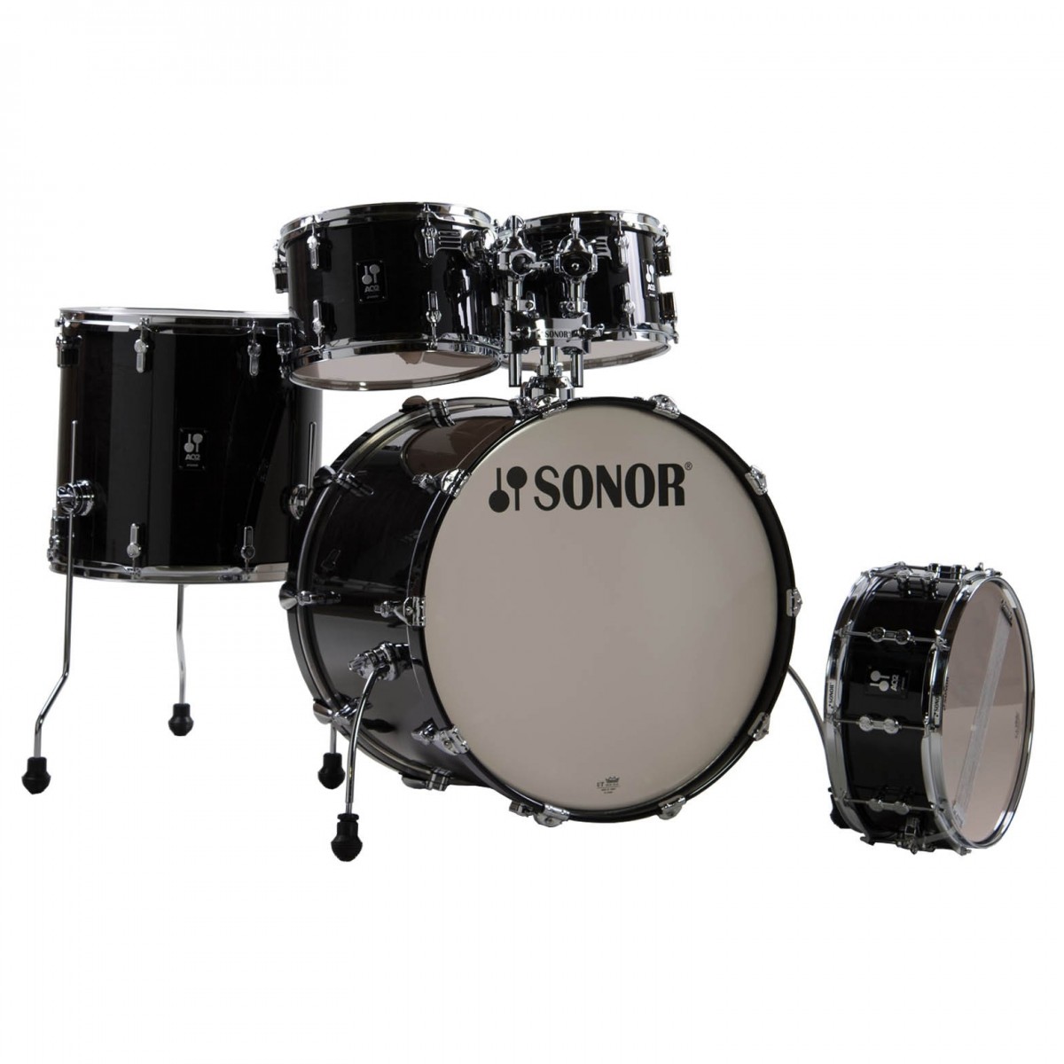 Sonor AQ2 20 5pc Shell Pack Transparent Black