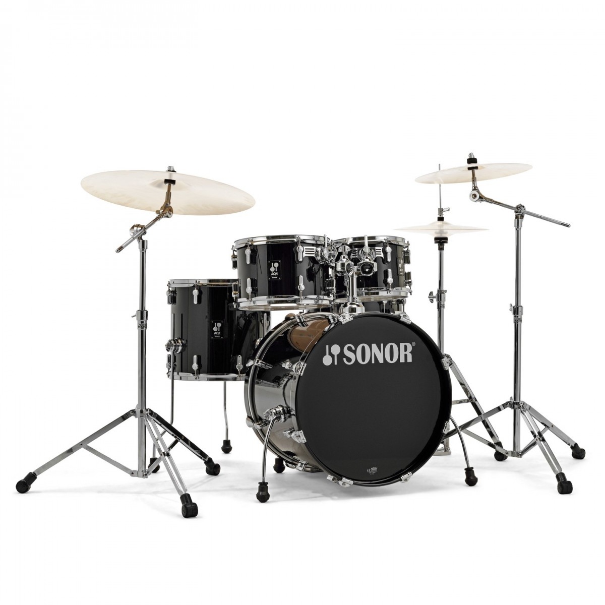 Sonor AQ1 20 5pc Drum Kit w/Hardware Piano Black