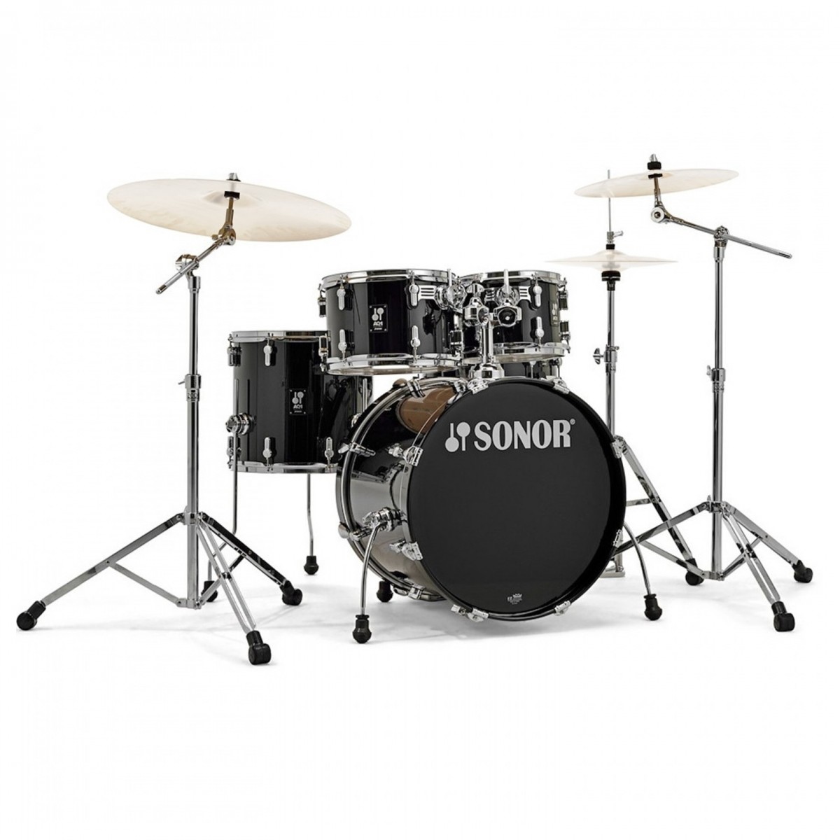 Sonor AQ1 22 5pc Drum Kit w/Hardware Piano Black