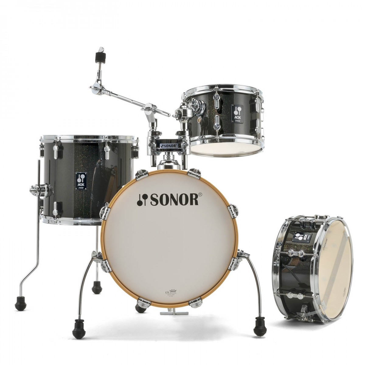 Sonor AQX 16 Jungle Shell Pack Black Midnight Sparkle
