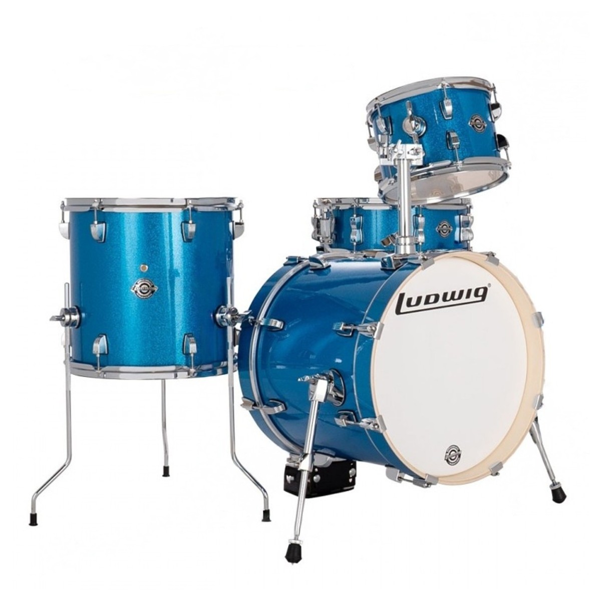Ludwig Breakbeats 16 4pc Shell Pack Blue Sparkle