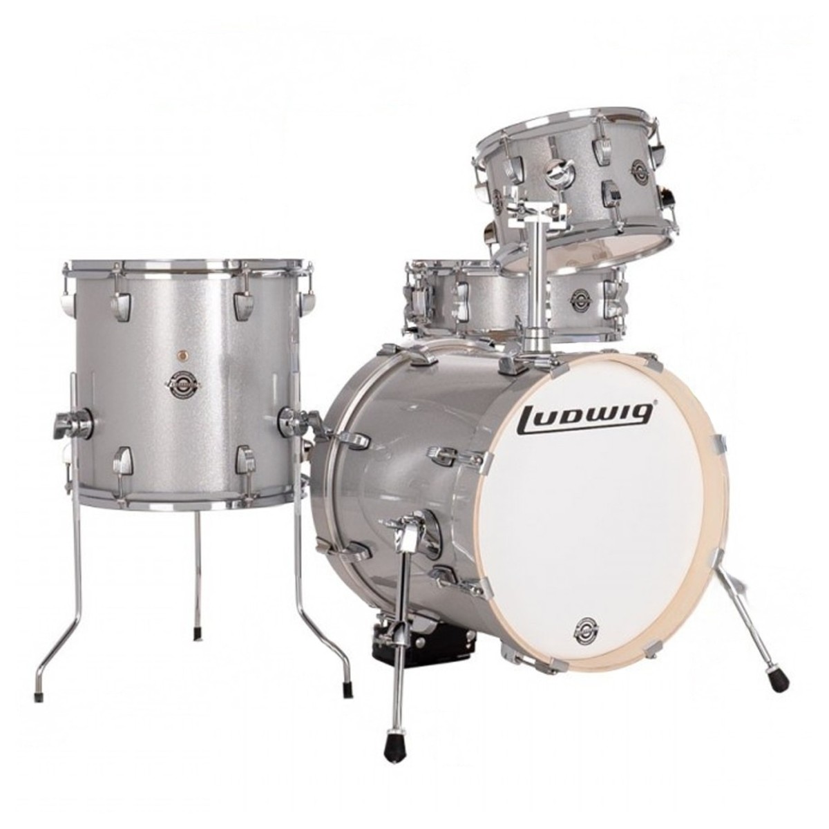 Ludwig Breakbeats 16 4pc Shell Pack Silver Sparkle