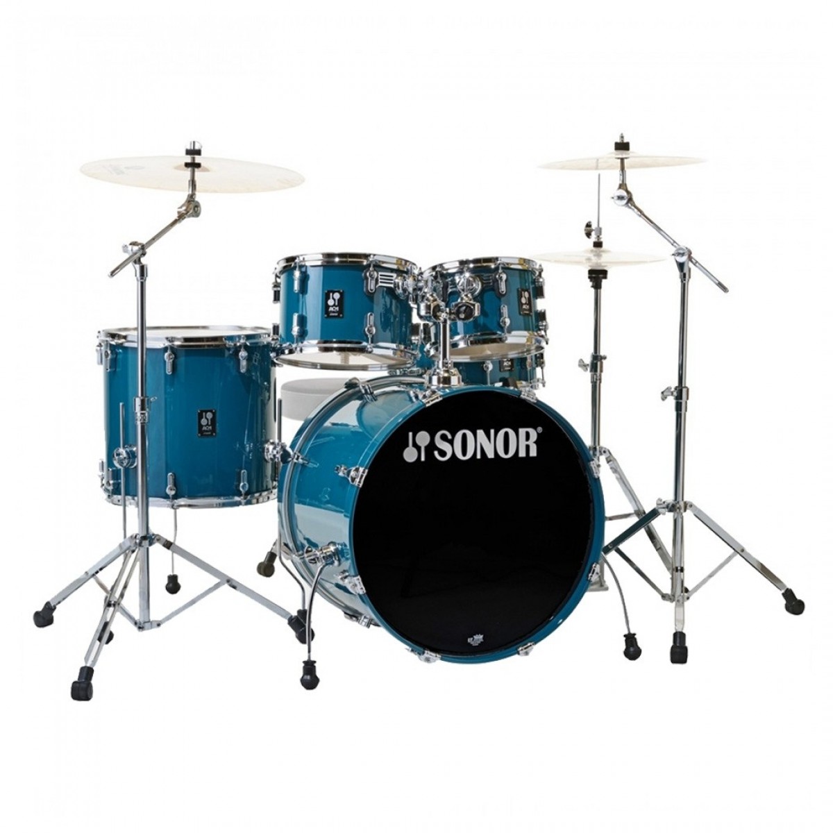 Sonor AQ1 20 5pc Drum Kit w/Hardware Caribbean Blue