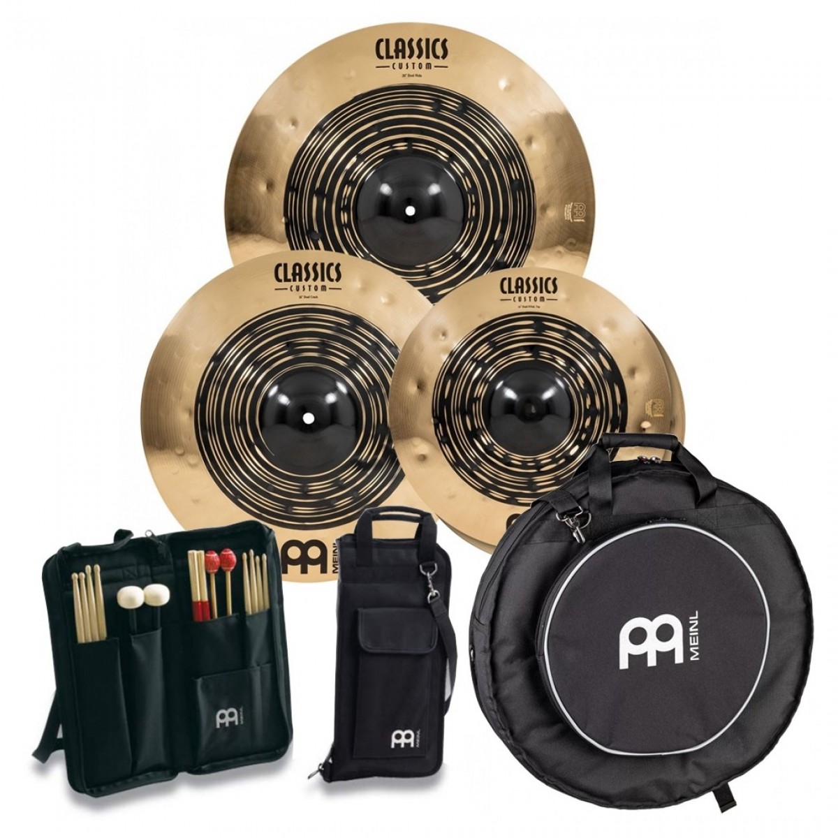 Meinl Classics Custom Dual Complete Cymbal Set Backpack & Stickbag