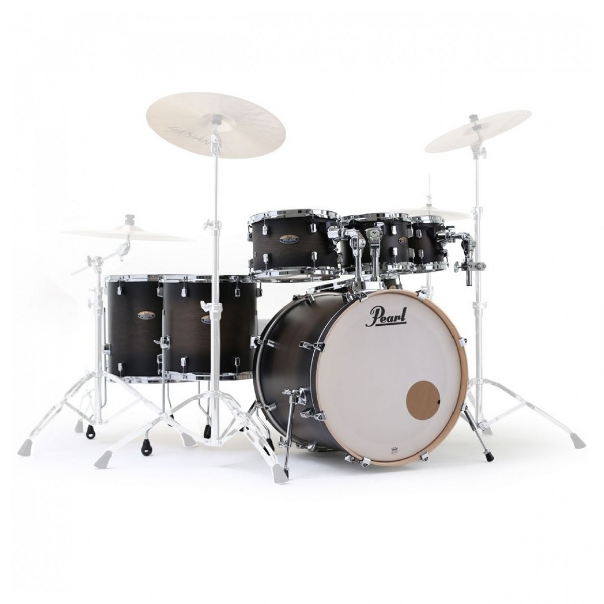 Pearl Decade Maple 22 7pc Shell Pack Satin Black Burst