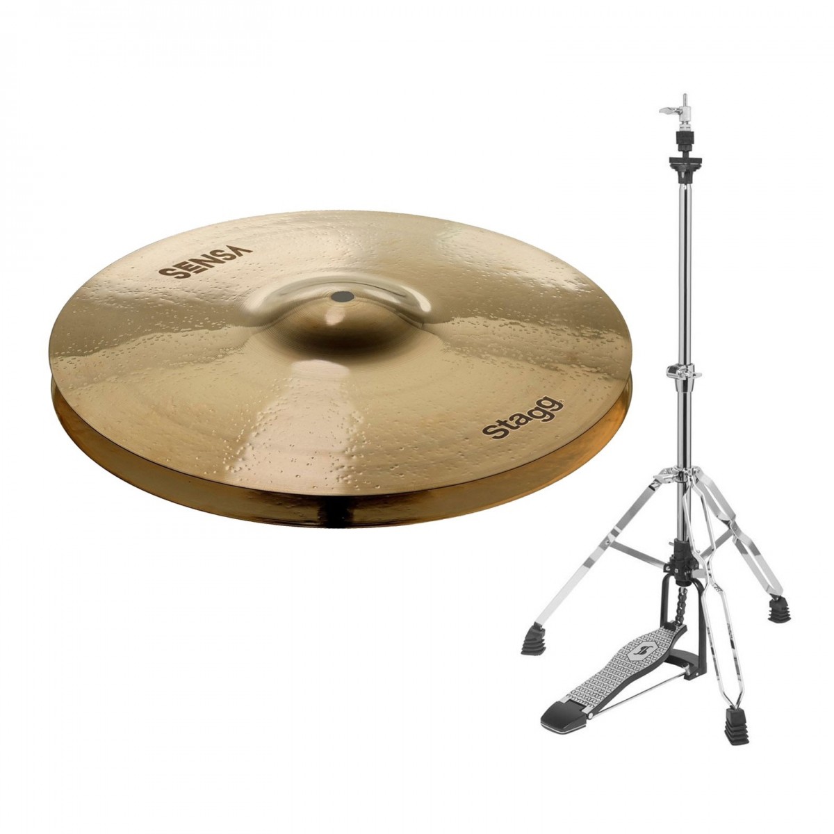 Stagg 13" Sensa Medium Hi-Hat Cymbal & Stand Bundle