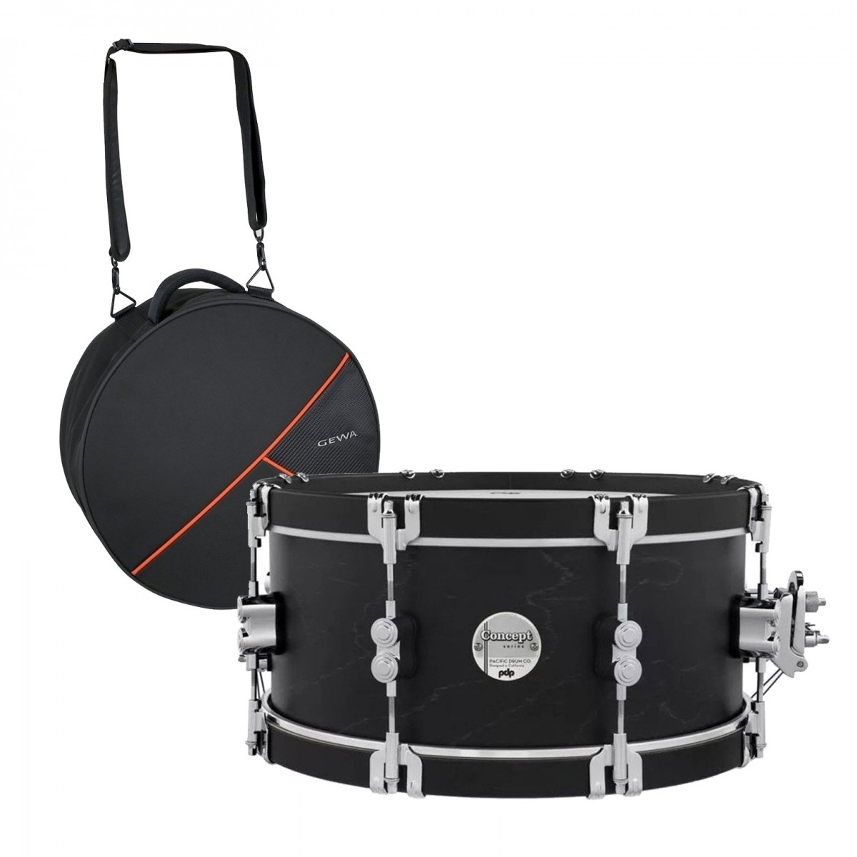 PDP by DW Concept Classic 14 x 6.5" Snare & Gewa Case Ebony