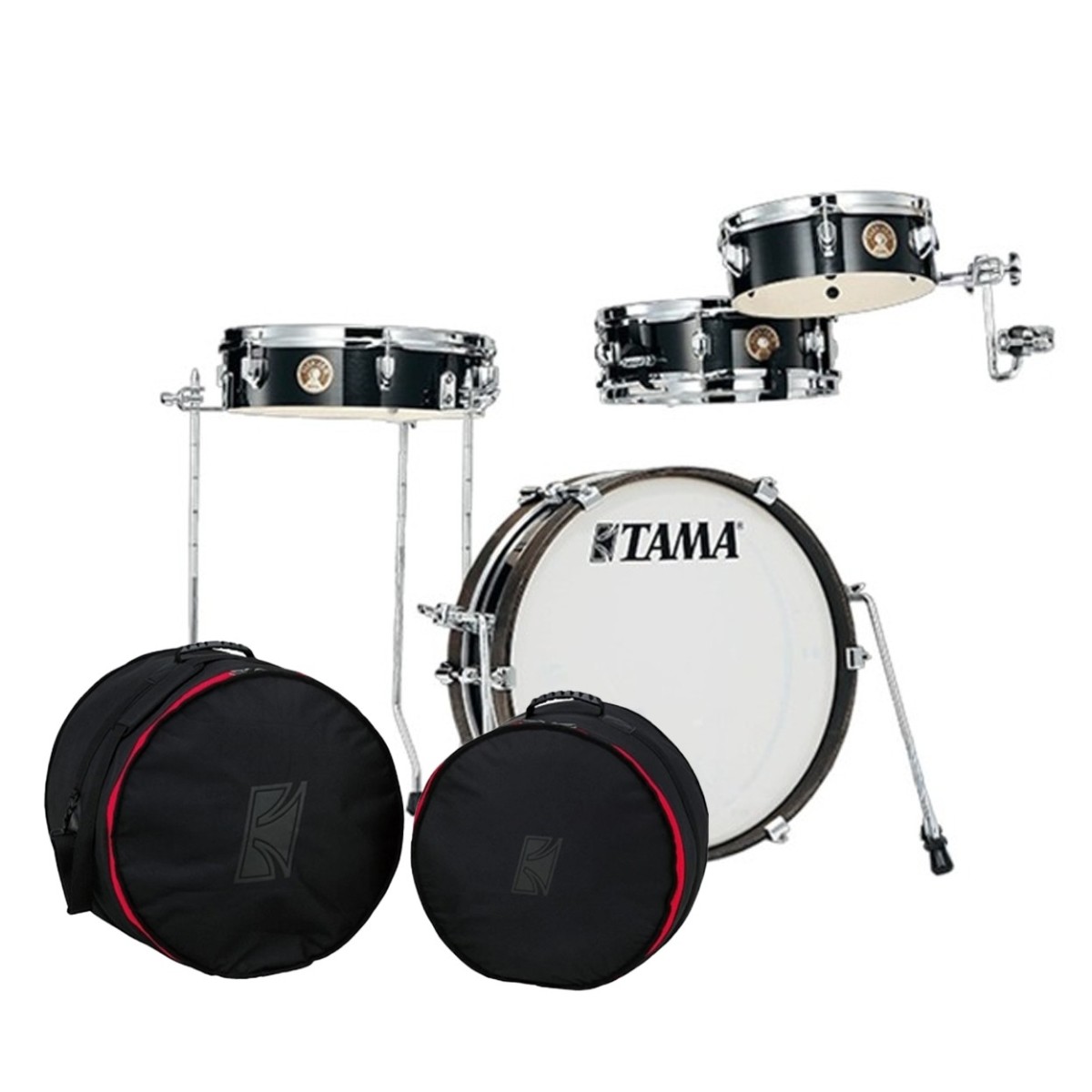 Tama Club-JAM Pancake 18" 4pc Shell Pack w/Bag Set Hairline Black