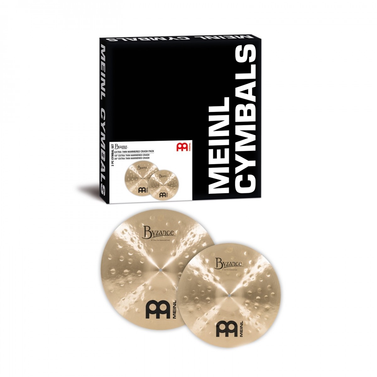 Meinl Byzance Traditional Extra Thin Crash Pack