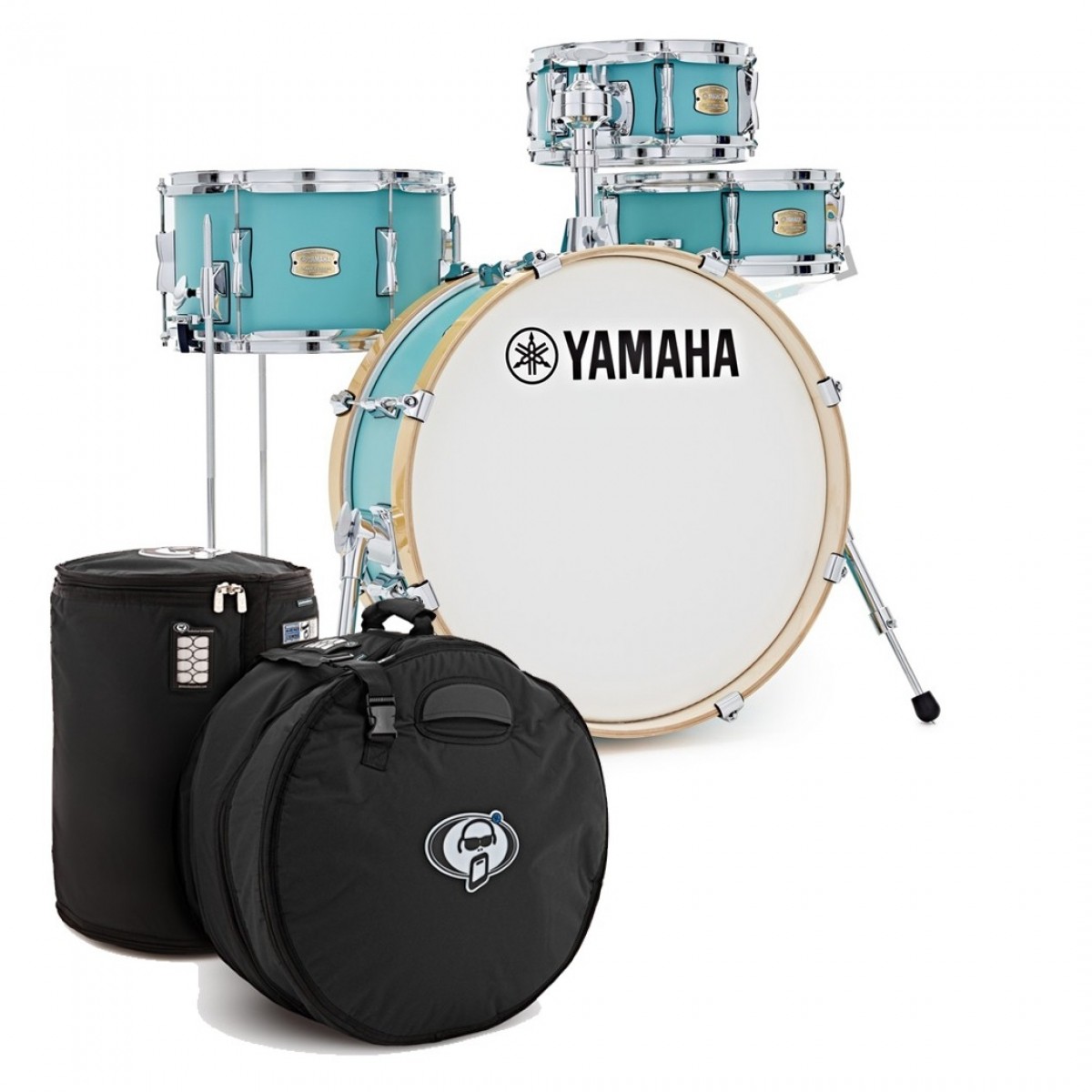 Yamaha Stage Custom Hip 20" 4pc Shell Pack Matte Surf Green w/Bags