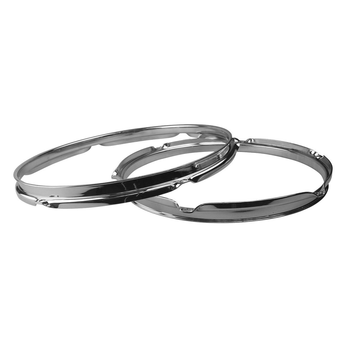 Shaw 10 6 Lug Triple Flange Drum Hoop Chrome