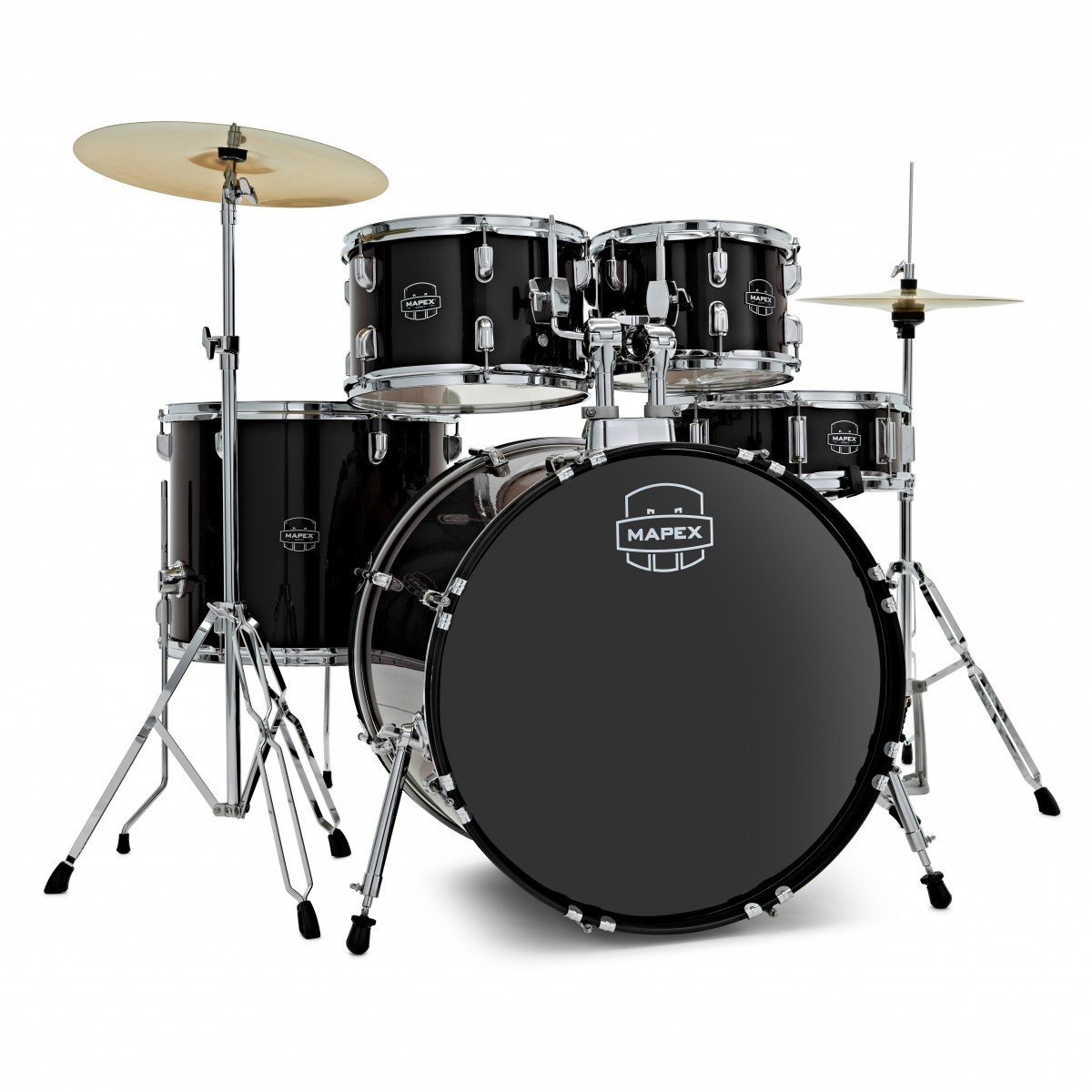 Mapex Comet Series Compact 20 Fusion Drum Kit Dark Black