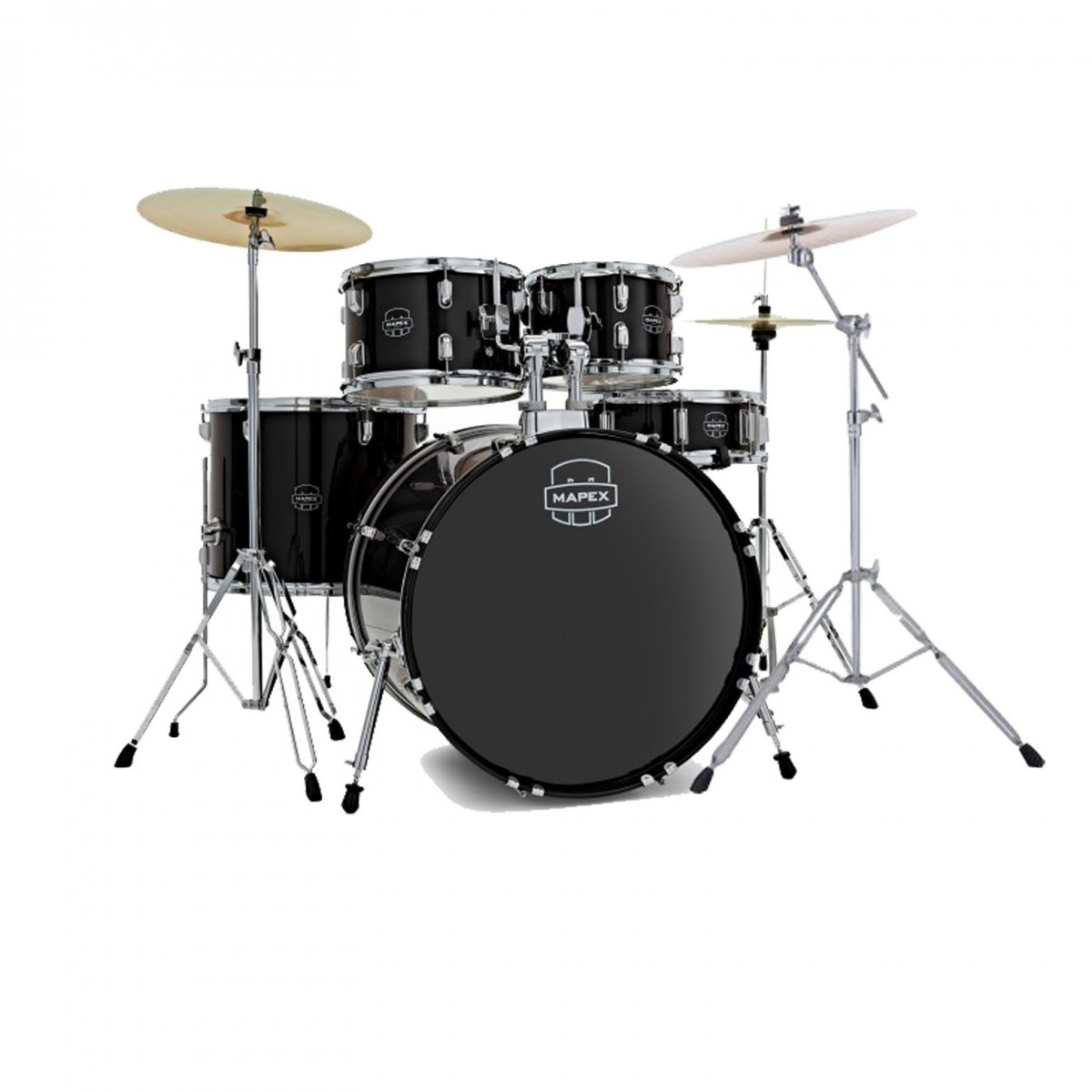Mapex Comet Series 22 Drum Kit Dark Black w/Ride Cymbal