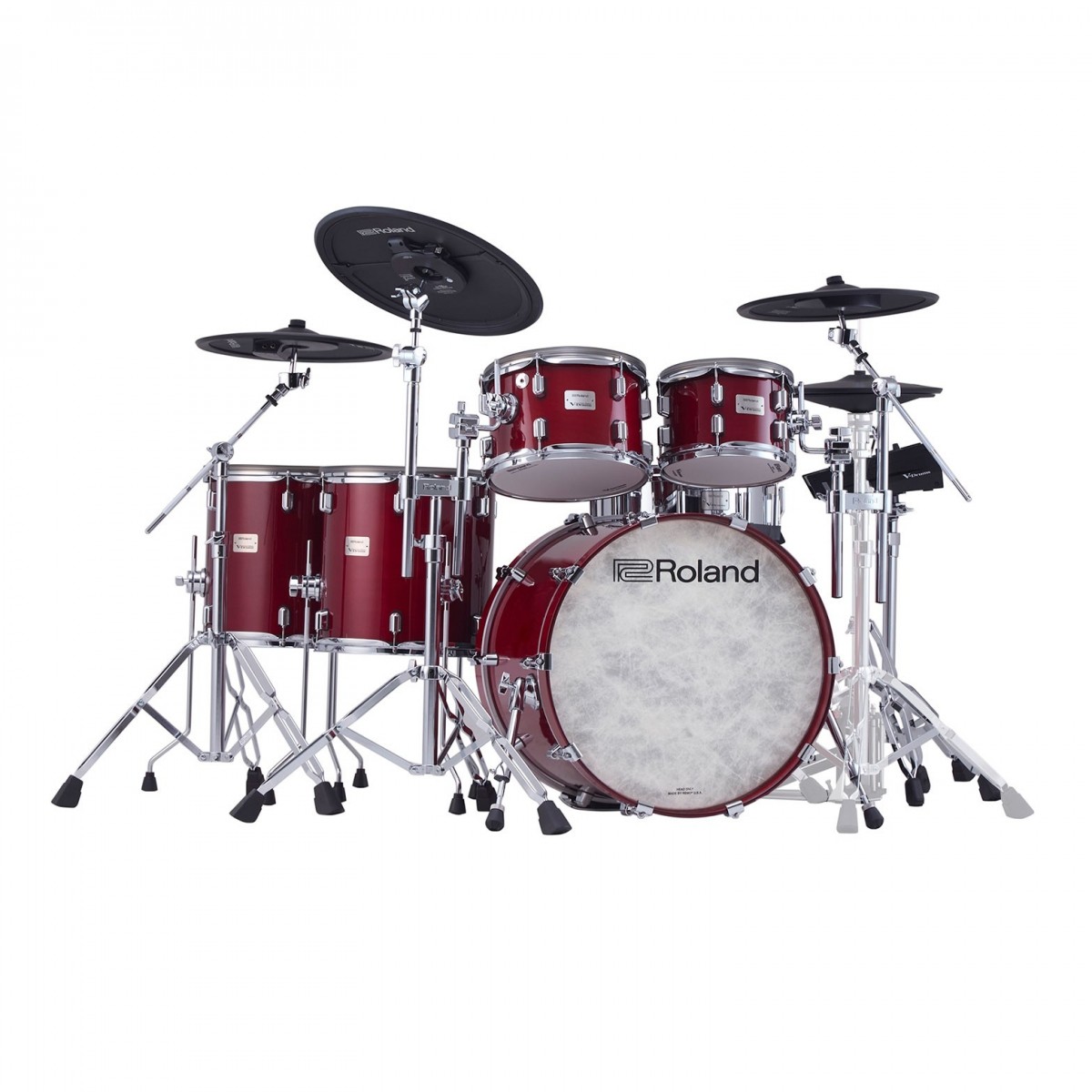 Roland VAD716 V-Drums Acoustic Design Drum Kit Gloss Crimson