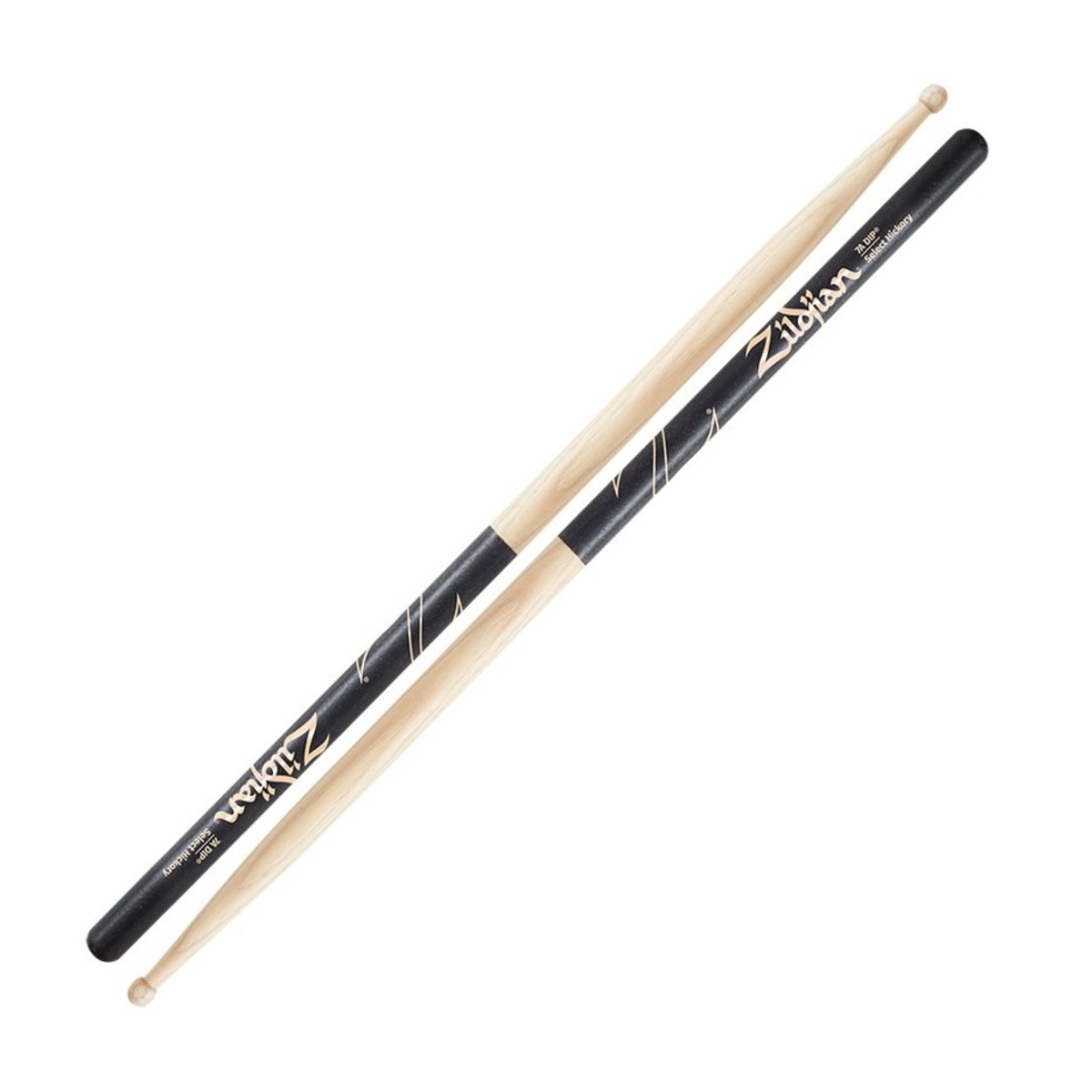 Zildjian 7A Wood Tip Black Dip Drumsticks