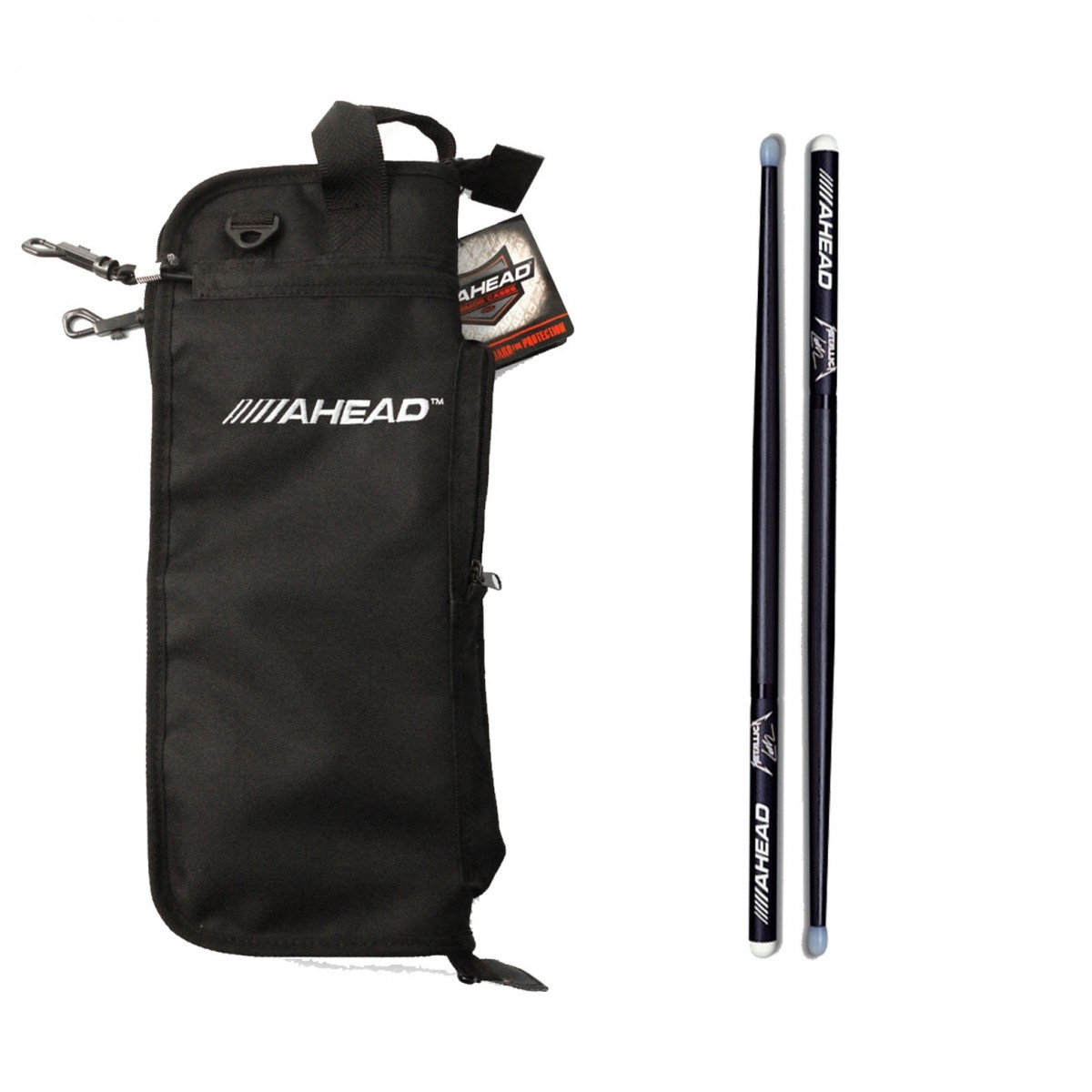Ahead Drumstick Bag & Lars Ulrich Signature Sticks Black