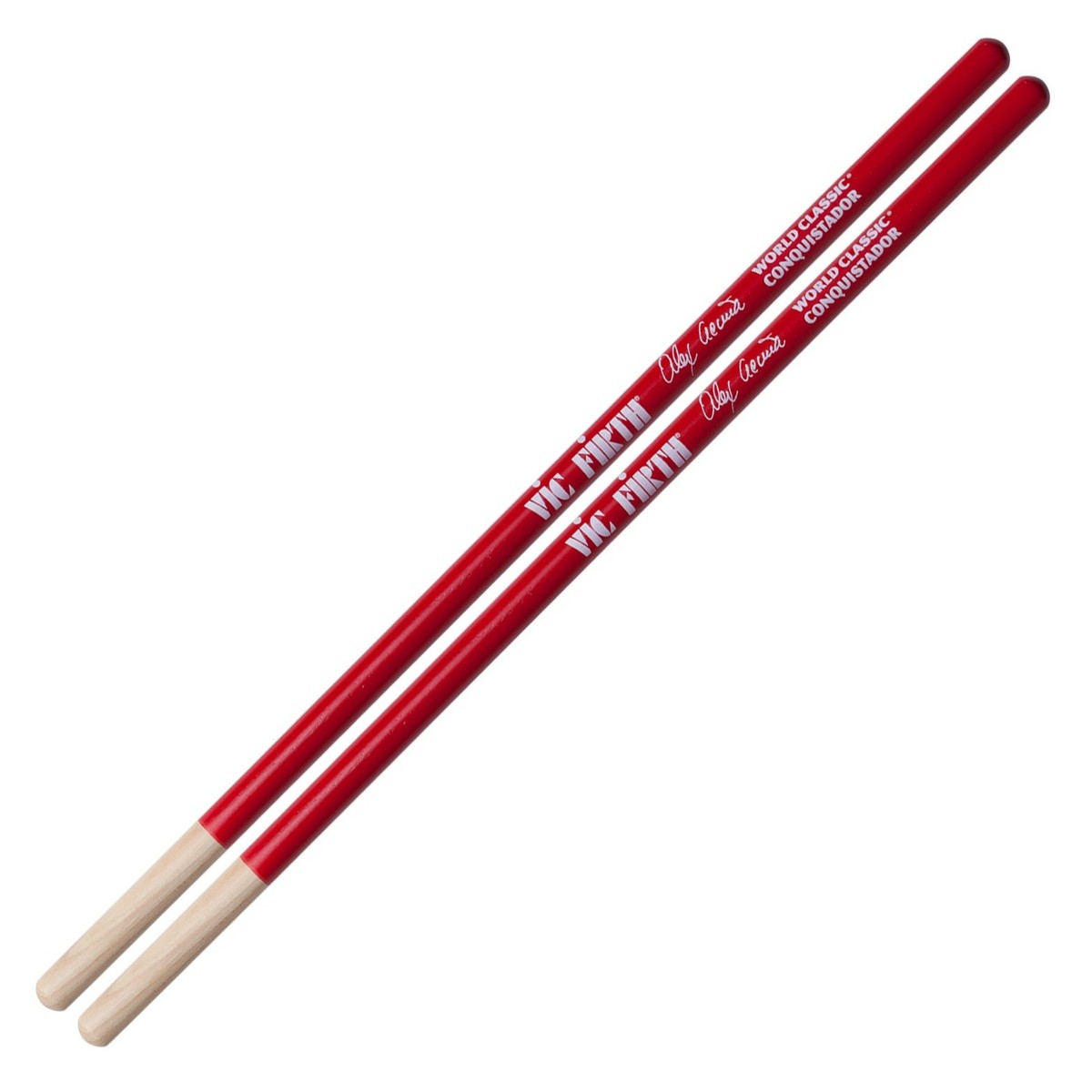 Vic Firth World Classic Alex Acuna Conquistador Timbale Sticks Red