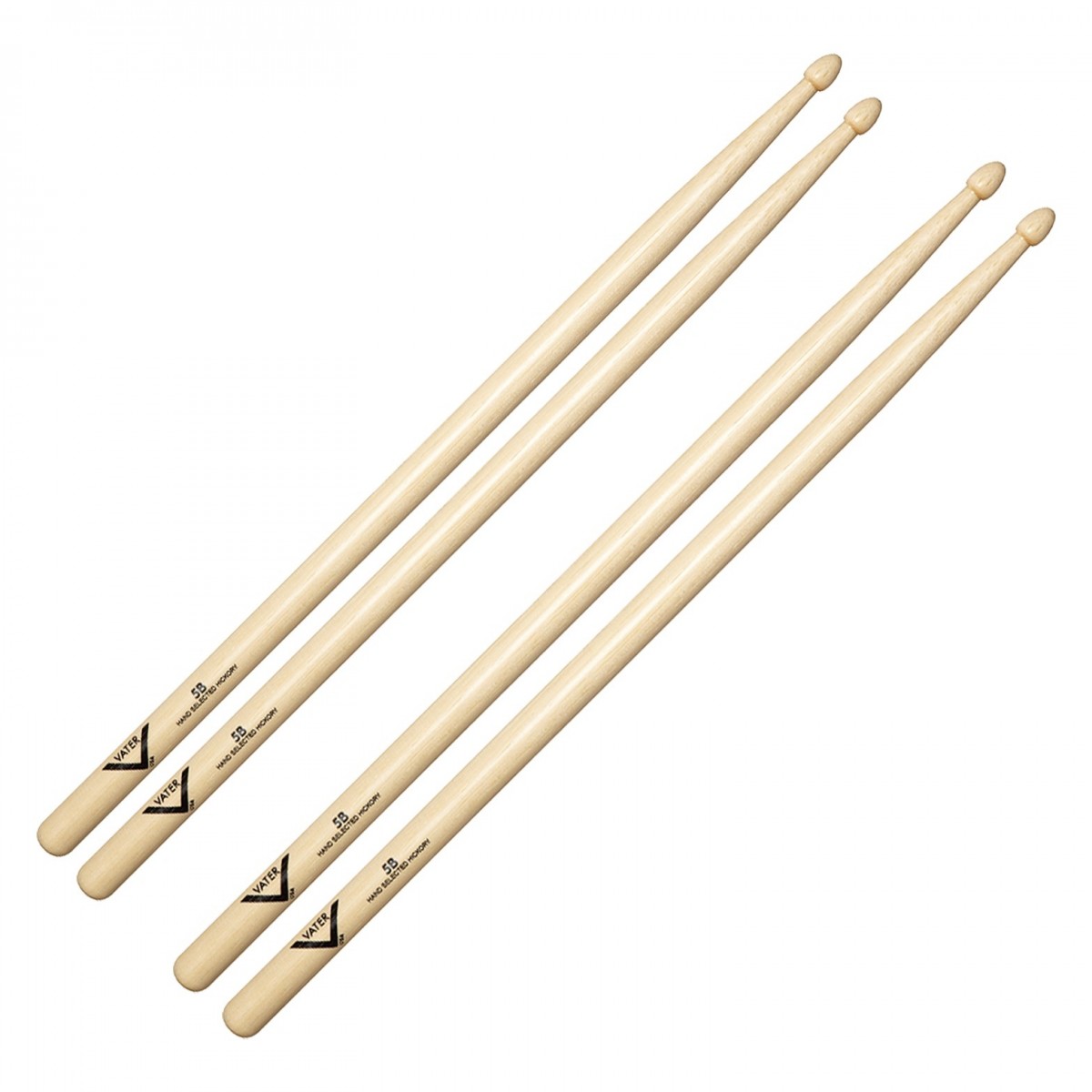 Vater 5B Wood Tip Drumsticks 2pk