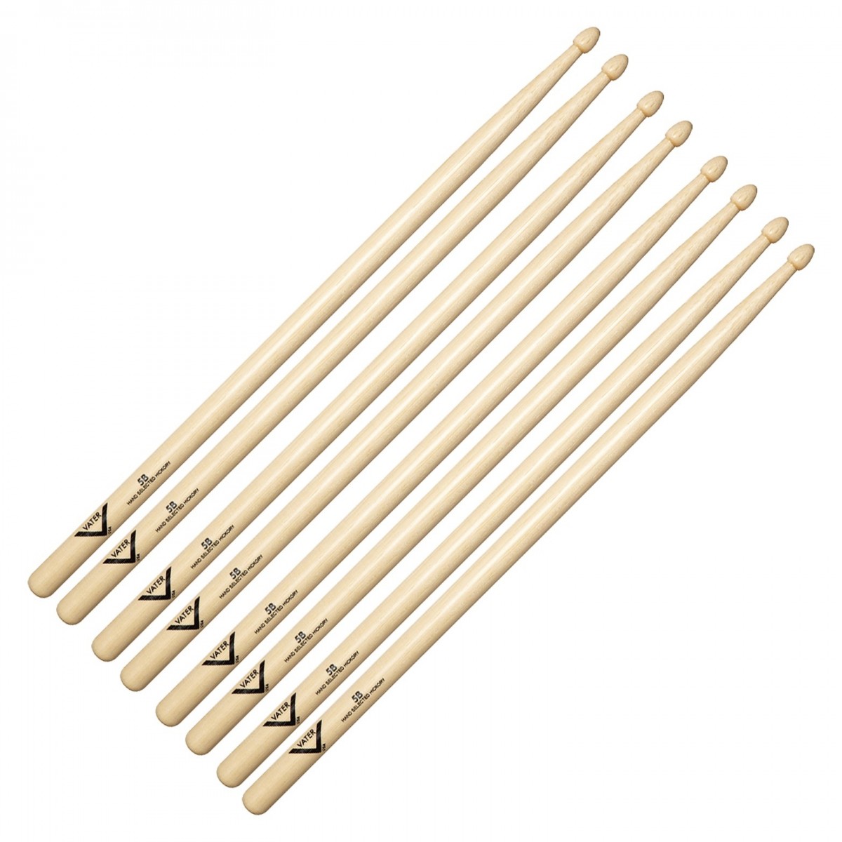 Vater 5B Wood Tip Drumsticks 4pk
