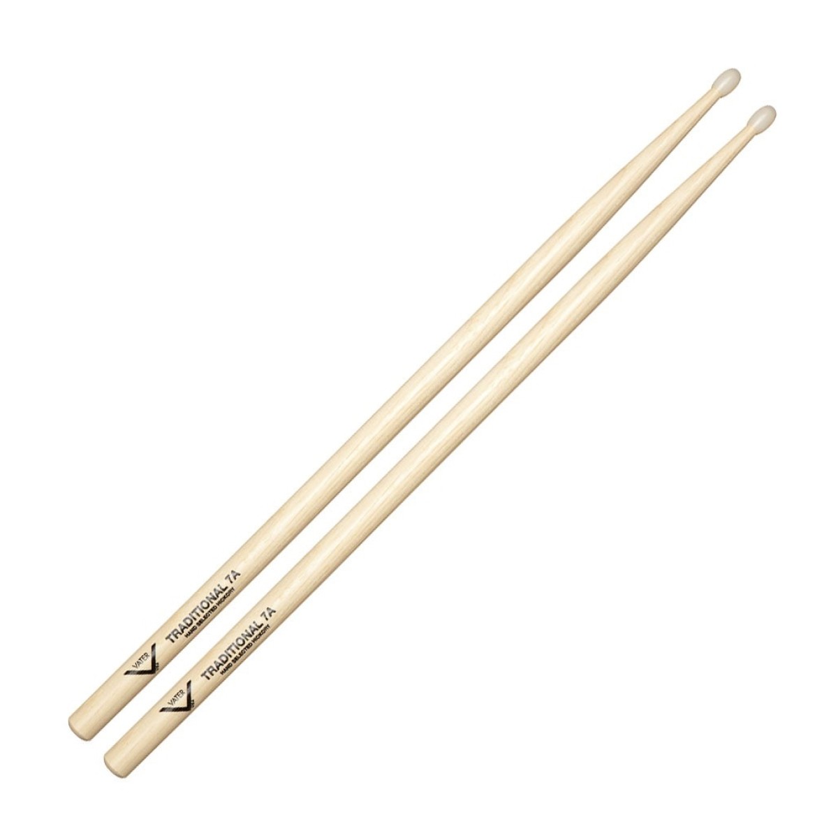 Vater 7A Traditional American Hickory VHT7AN Nylon Tip Drumsticks