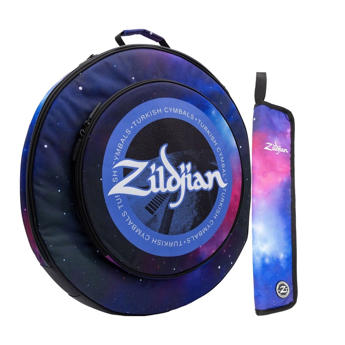 Zildjian 20 Student Cymbal Backpack & Mini Stick Bag Purple Galaxy