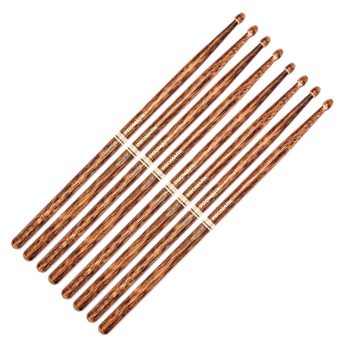 Promark Rebound 5B FireGrain Hickory 4 Pair Value Bundle