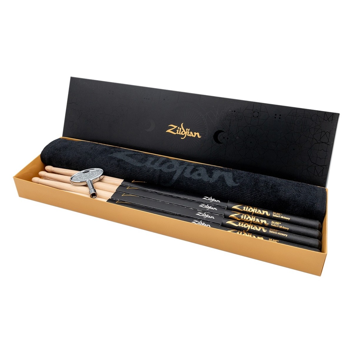 Zildjian Limited Edition 5A Dip 4pk Drumsticks With Free Towel & Drum Key