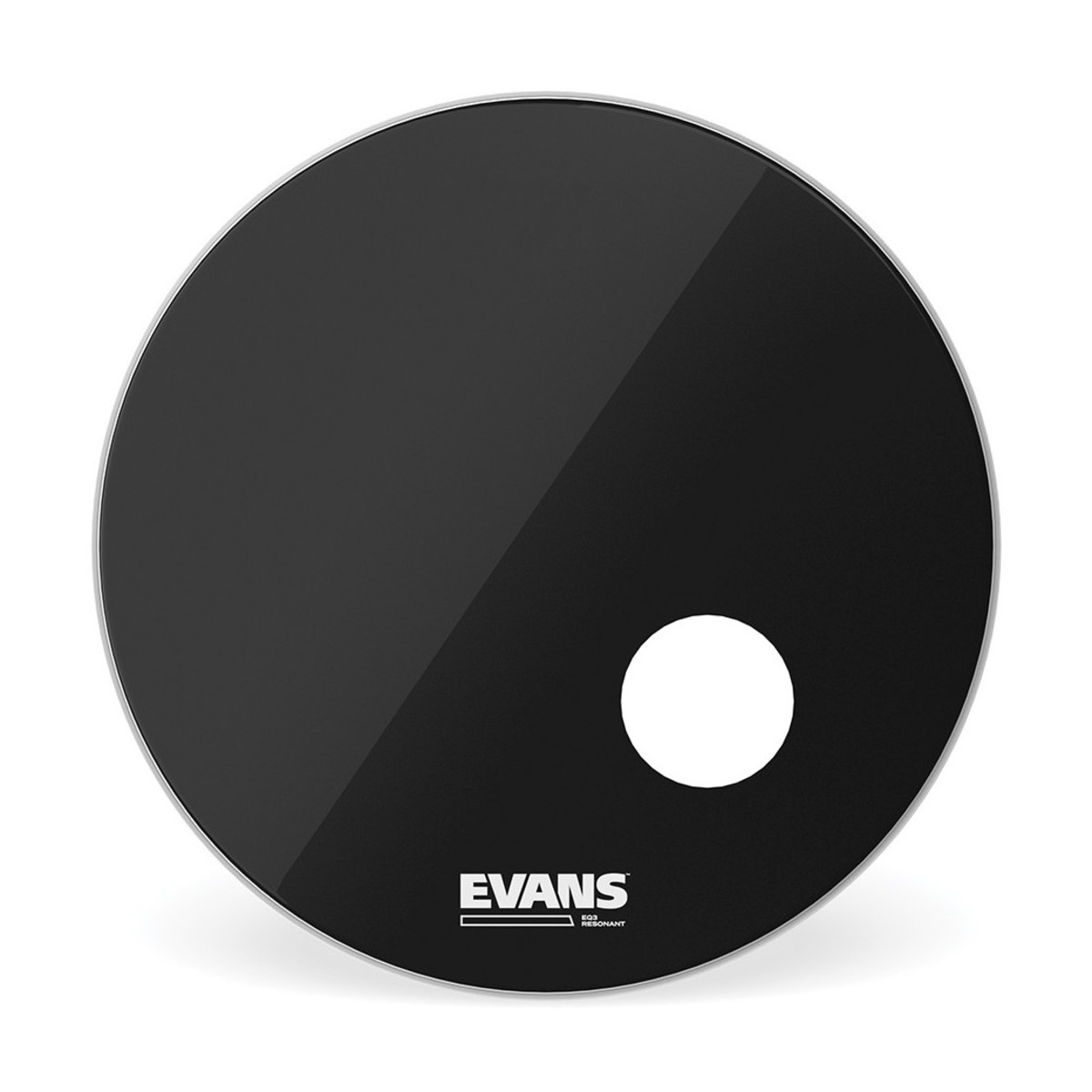 Evans EQ3 Resonant Black Bass Drum Head 18"