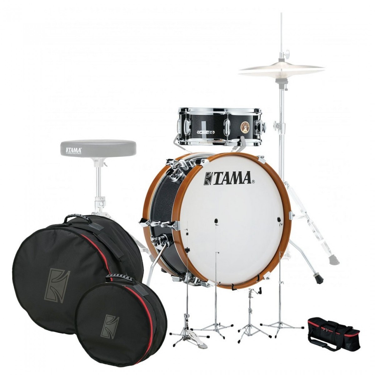 Tama Club-JAM Mini Gig Pack w/Hardware and Bags Charcoal Mist